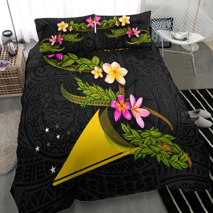 Tokelau Polynesian Bedding Set - Plumeria Tribal