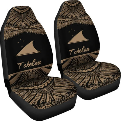 Tokelau Polynesian Car Seat Covers - Pride Gold Version