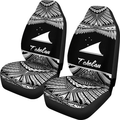 Tokelau Polynesian Car Seat Covers - Pride White Version