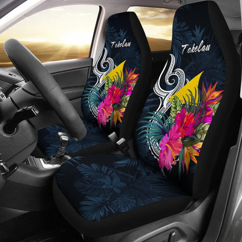 Tokelau Polynesian Car Seat Covers - Tropical Flower