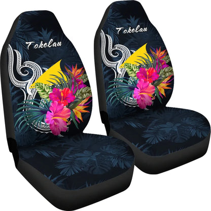 Tokelau Polynesian Car Seat Covers - Tropical Flower