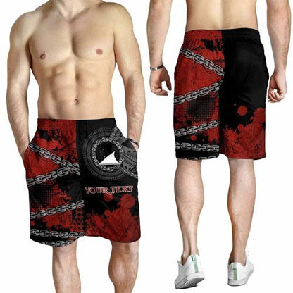 Tokelau Polynesian Personalised Men Shorts - Polynesian Chain Style