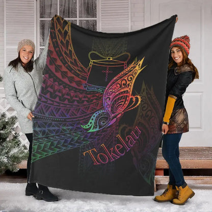 Tokelau Premium Blanket - Butterfly Polynesian Style
