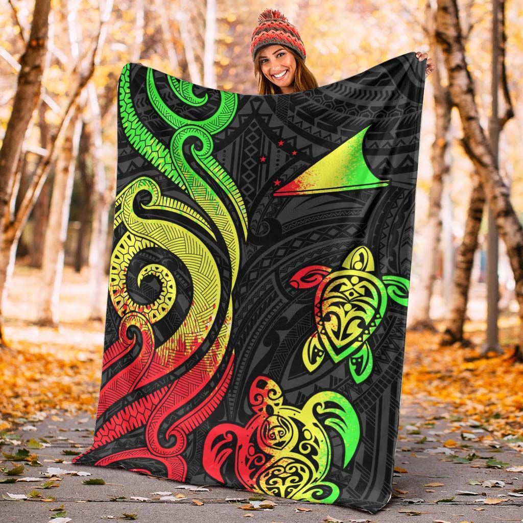 Tokelau Premium Blanket - Reggae Tentacle Turtle