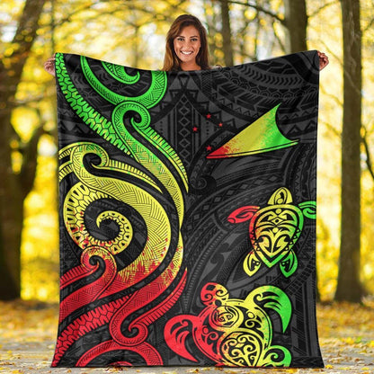 Tokelau Premium Blanket - Reggae Tentacle Turtle