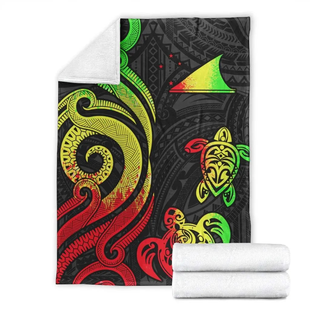 Tokelau Premium Blanket - Reggae Tentacle Turtle