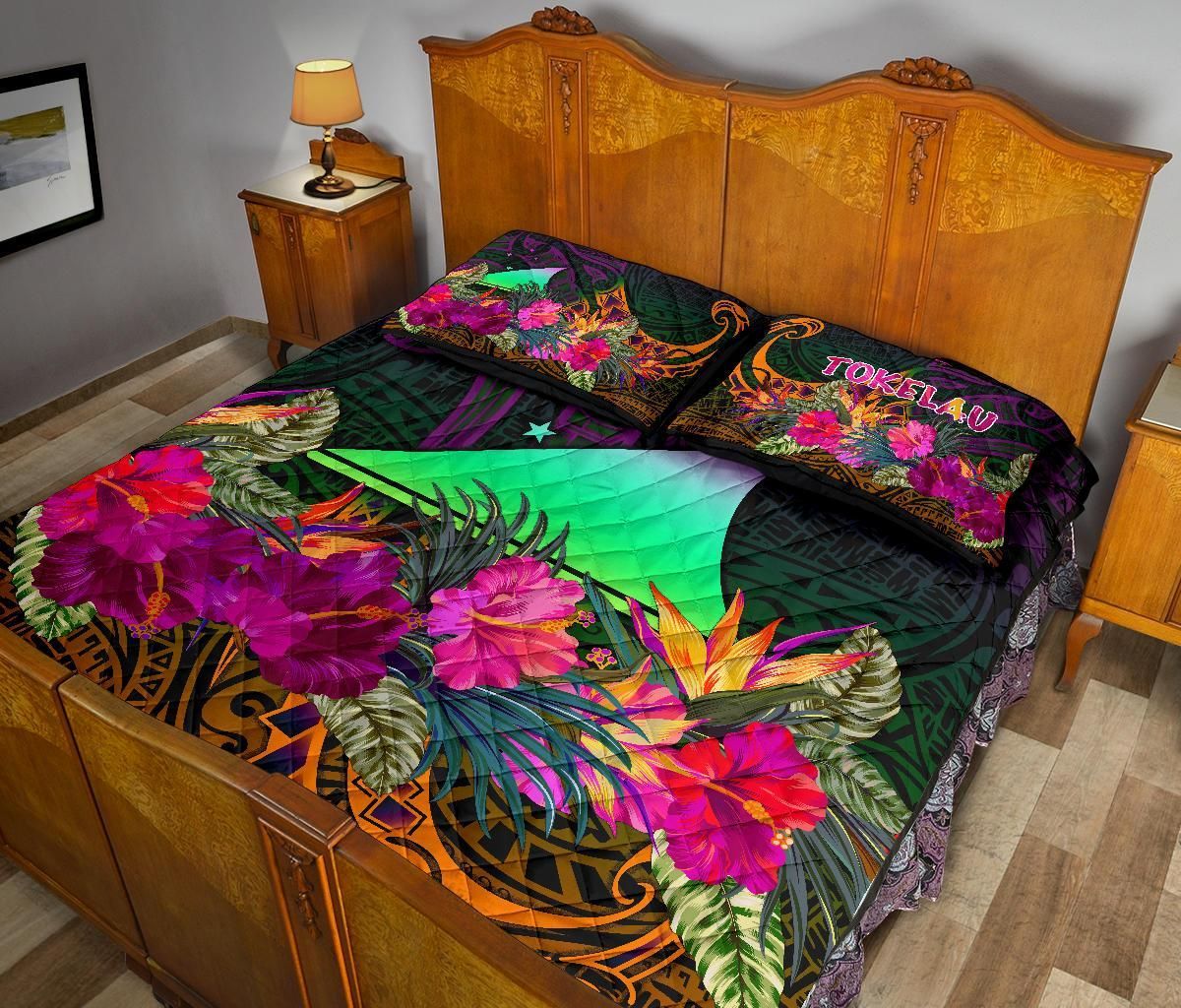 Tokelau Quilt Bed Set - Summer Hibiscus
