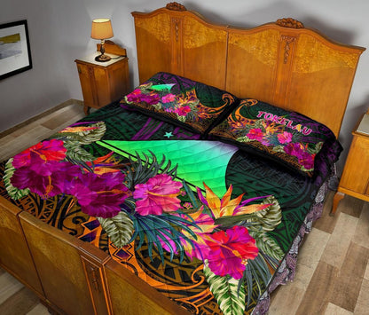 Tokelau Quilt Bed Set - Summer Hibiscus