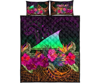 Tokelau Quilt Bed Set - Summer Hibiscus