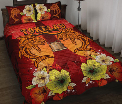Tokelau Quilt Bed Sets - Tribal Tuna Fish