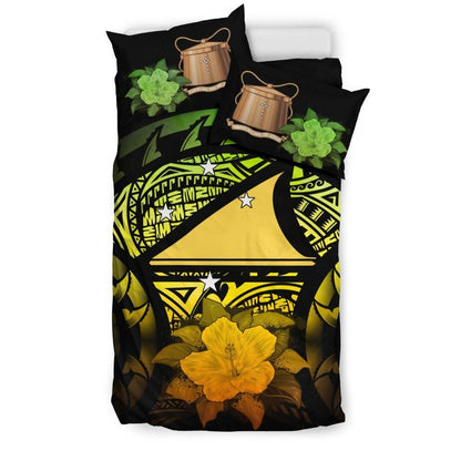 Tokelau Duvet Cover Set - Tokelau Flag & Reggae Hibiscus