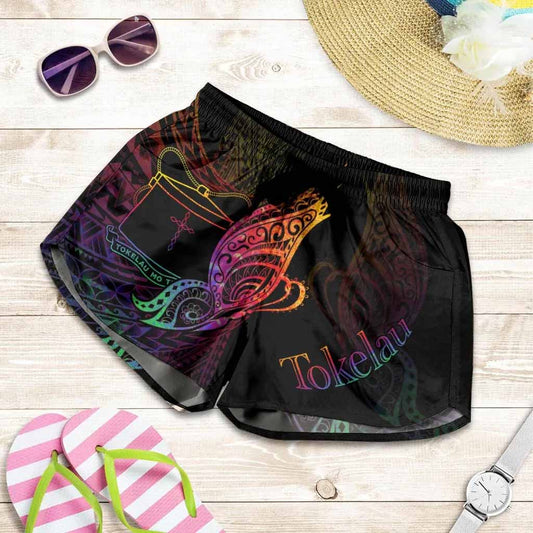 Tokelau Women Shorts - Butterfly Polynesian Style