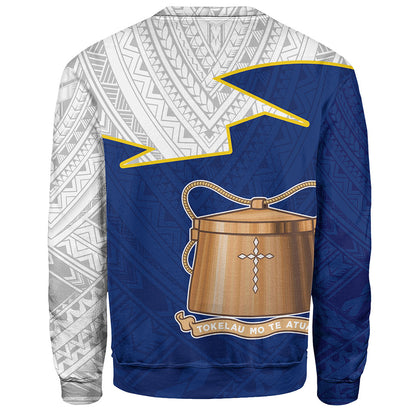 Tokelau Sweatshirt Polynesian Tattoo Flag And Coat Of Arms