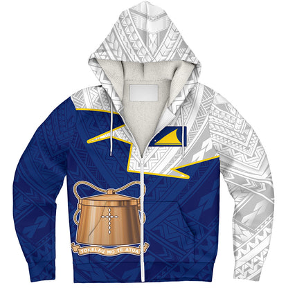 Tokelau Sherpa Hoodie Polynesian Tattoo Flag And Coat Of Arms