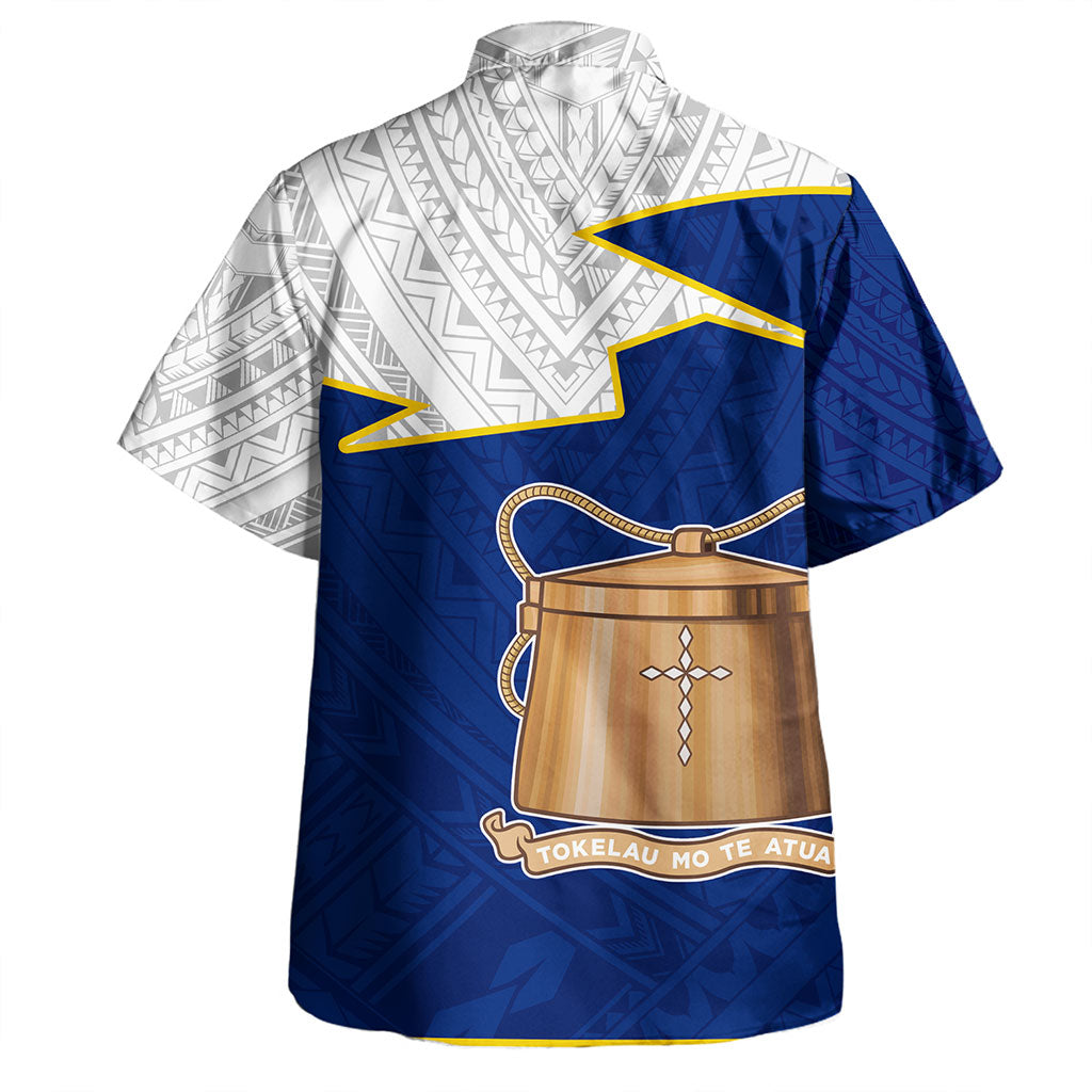 Tokelau Hawaiian Shirt Polynesian Tattoo Flag And Coat Of Arms