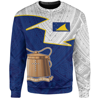 Tokelau Sweatshirt Polynesian Tattoo Flag And Coat Of Arms