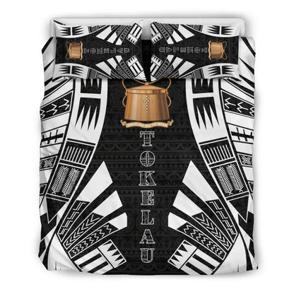 Tokelau Duvet Cover Set - Polynesian Tattoo