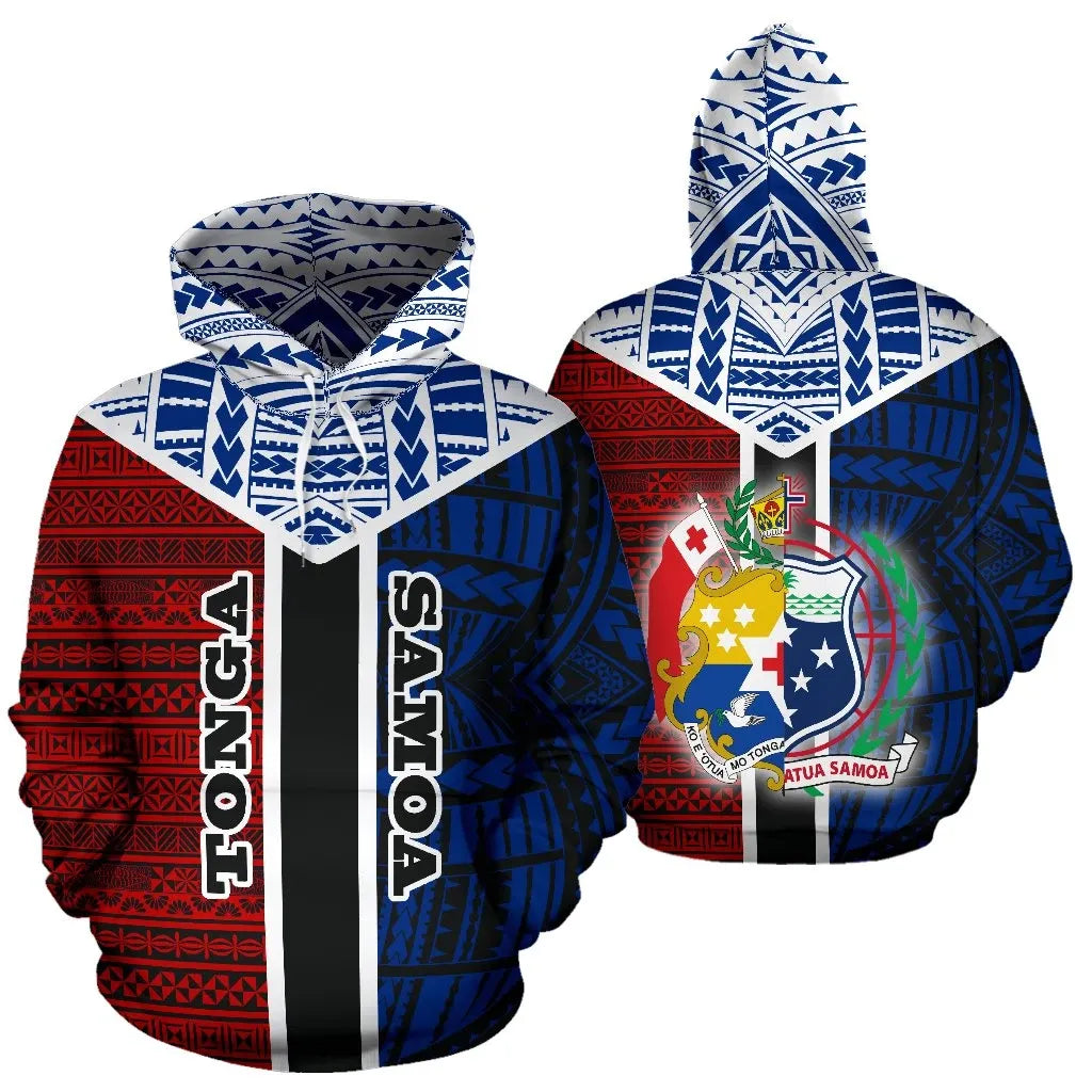 TokoUso All Over Hoodie - Tonga Samoa Coat Of Arms