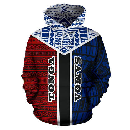 TokoUso All Over Hoodie - Tonga Samoa Coat Of Arms