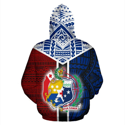 TokoUso All Over Hoodie - Tonga Samoa Coat Of Arms