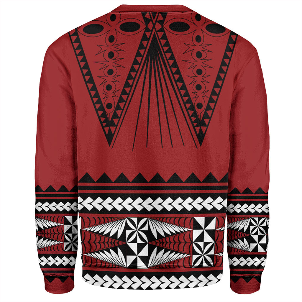 Tonga Sweatshirt Polynesia Island Ngatu Pattern Style