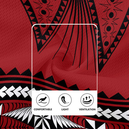 Tonga Rugby Jersey Polynesia Island Ngatu Pattern Style
