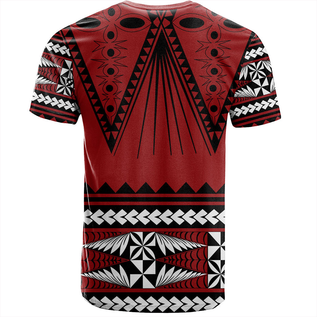 Tonga T-Shirt Polynesia Island Ngatu Pattern Style