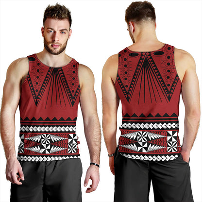 Tonga Tank Top Polynesia Island Ngatu Pattern Style