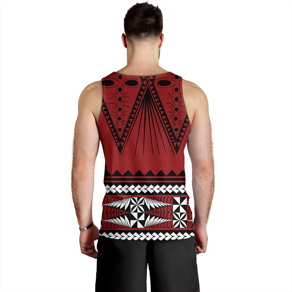 Tonga Tank Top Polynesia Island Ngatu Pattern Style