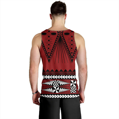 Tonga Tank Top Polynesia Island Ngatu Pattern Style