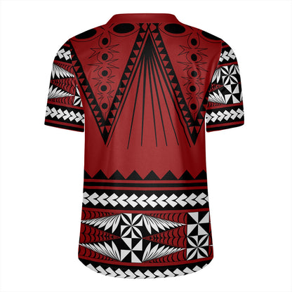 Tonga Rugby Jersey Polynesia Island Ngatu Pattern Style