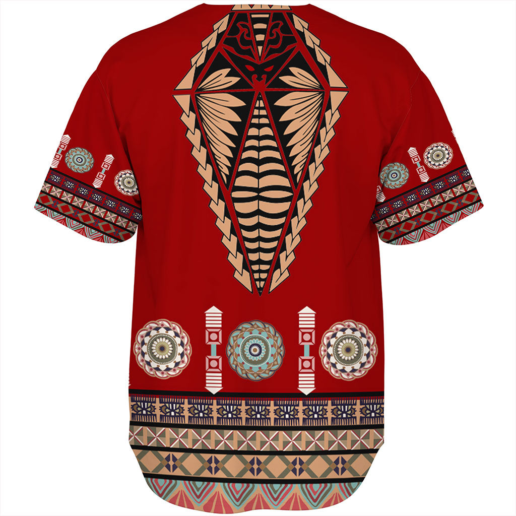 Tonga Baseball Shirt Ngatu Design Fabric