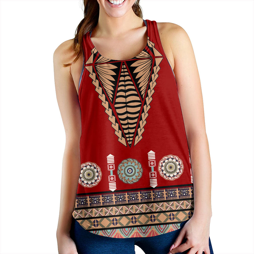 Tonga Women Tank Ngatu Design Fabric