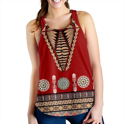 Tonga Women Tank Ngatu Design Fabric