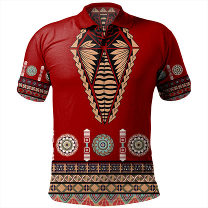 Tonga Polo Shirt Ngatu Design Fabric