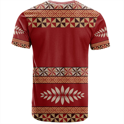 Tonga T-Shirt Ngatu Design Pattern