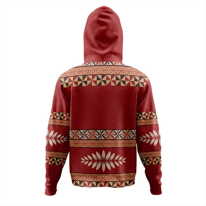Tonga Hoodie Ngatu Design Pattern