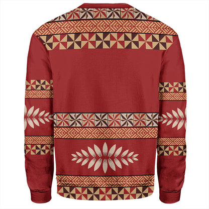 Tonga Sweatshirt Ngatu Design Pattern