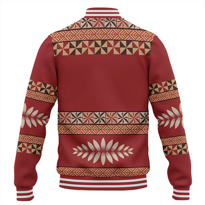 Tonga Baseball Jacket Ngatu Design Pattern