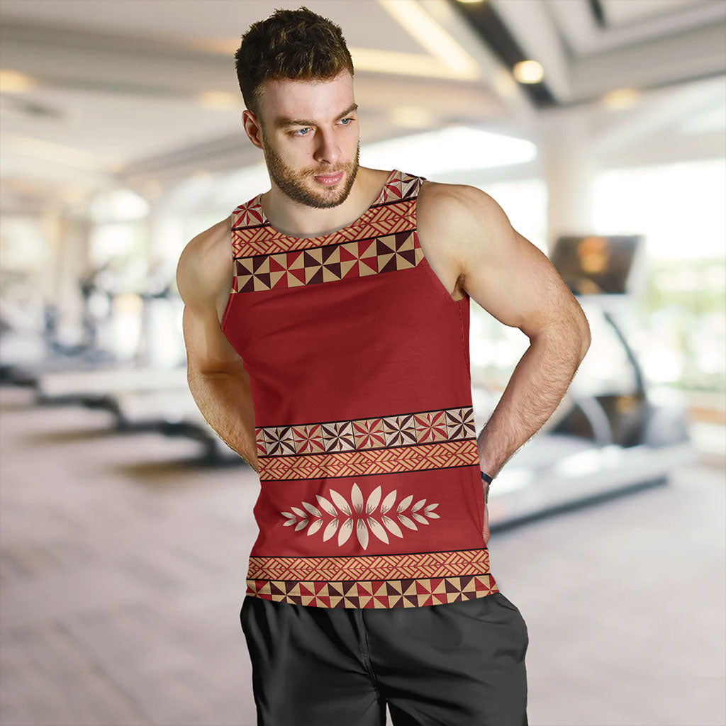 Tonga Tank Top Ngatu Design Pattern