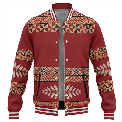 Tonga Baseball Jacket Ngatu Design Pattern