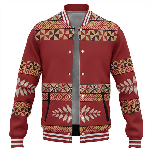 Tonga Baseball Jacket Ngatu Design Pattern