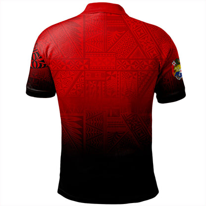 Tonga Polo Shirt Tattoo Ngatu Coat Of Arms Tribal