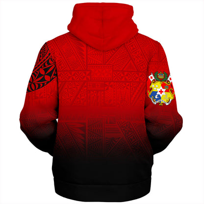 Tonga Sherpa Hoodie Tattoo Ngatu Coat Of Arms Tribal
