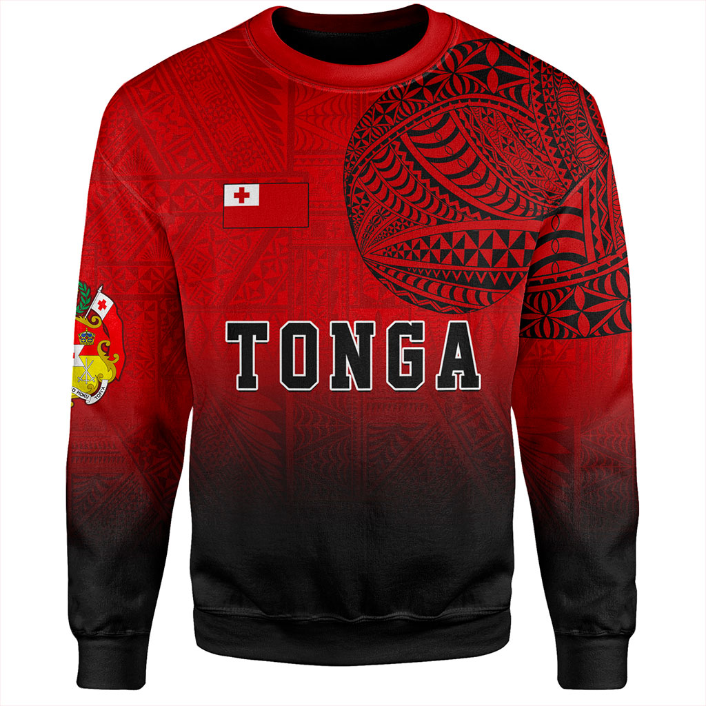 Tonga Sweatshirt Tattoo Ngatu Coat Of Arms Tribal