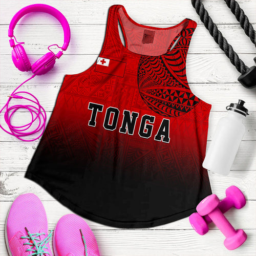 Tonga Women Tank Tattoo Ngatu Coat Of Arms Tribal