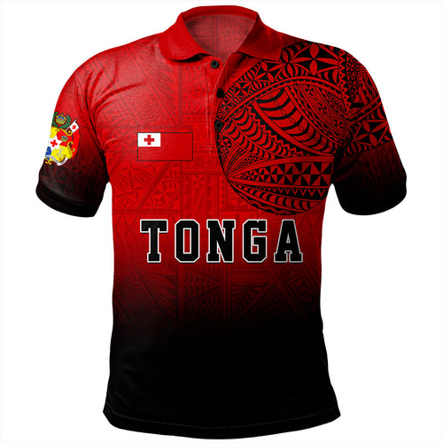 Tonga Polo Shirt Tattoo Ngatu Coat Of Arms Tribal