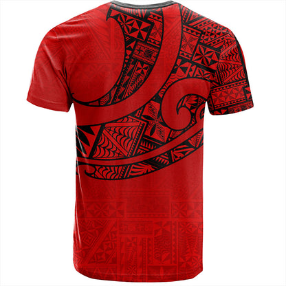 Tonga T-Shirt Custom Ngatu Tribal Tattoo Style
