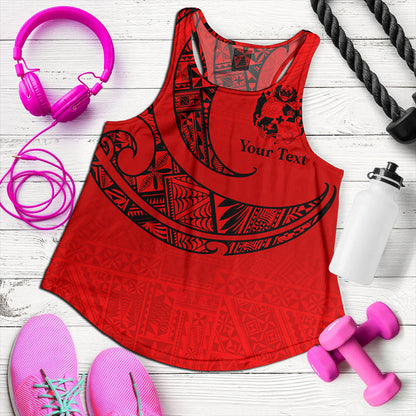 Tonga Women Tank Custom Ngatu Tribal Tattoo Style