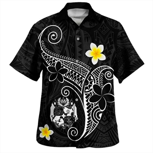 Tonga Hawaiian Shirt Polynesia Floral Tribal